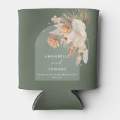 Bohemian botanisches Pampas-Gras modern Dosenkühler (Vorderseite)