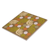 Bohemian Braun Grün Orange Fliese (Seite)