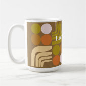 Bohemian Braun Grün Orange Kaffeetasse (Links)