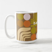 Bohemian Braun Grün Orange Kaffeetasse (Links)