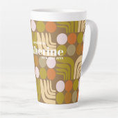 Bohemian Braun Grün Orange Milchtasse (Rechte Ecke)