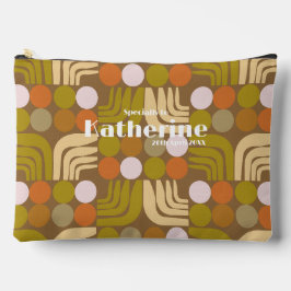 Bohemian Braun Grün Orange Zubehörtasche