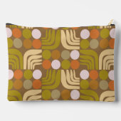 Bohemian Braun Grün Orange Zubehörtasche (Rückseite)