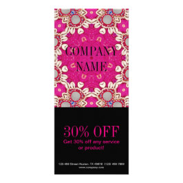 Bohemian-Chakra-Masseurin Yoga Werbekarte