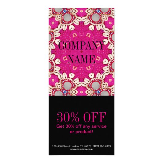 Bohemian-Chakra-Masseurin Yoga Werbekarte (Vorne)