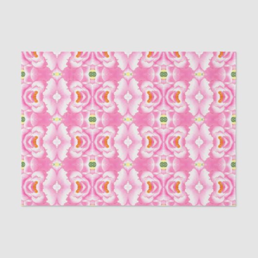 Bohemian Chic Pink Tie Dye Pattern Tissue Paper Seidenpapier (Vorderseite)