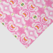 Bohemian Chic Pink Tie Dye Pattern Tissue Paper Seidenpapier (Ausschnitt)