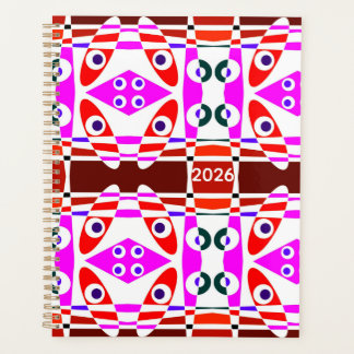 Bohemian Chintz 40 Red Fuchsia Pink Planer