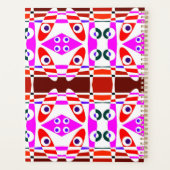 Bohemian Chintz 40 Red Fuchsia Pink Planer (Rückseite)