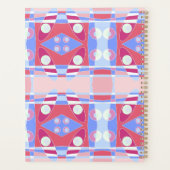 Bohemian Chintz 70 Pastel Red Blue White Planer (Rückseite)