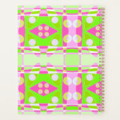 Bohemian Chintz 71 Pastel Pink Fuchsia Lime Green Planer (Rückseite)