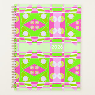 Bohemian Chintz 71 Pastellrosa Fuchsie Limette Grü Planer
