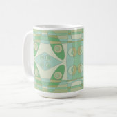 Bohemian Chintz Neue Grüne Olive Kaffeetasse (Vorderseite Links)