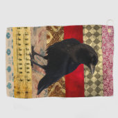 Bohemian Crow Golf Towel Golfhandtuch (Horizontal)