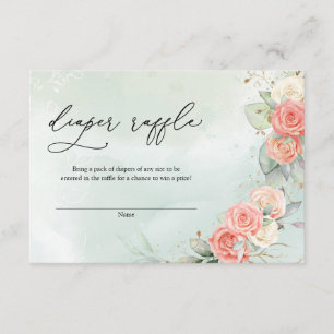 Bohemian Dusty Rose Greenery Kranz Diper Tombola Begleitkarte