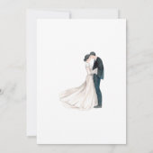 Bohemian Elegance Save the Date Card Einladung (Rückseite)