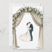 Bohemian Elegance Wedding Invitation  Einladung (Rückseite)