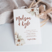 Bohemian-Erdtonpampas fallen Einladung