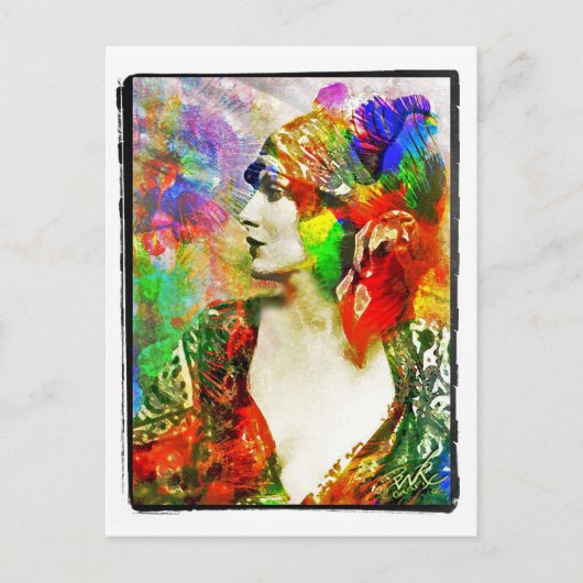 Bohemian-Farben Postkarte (Vorderseite)