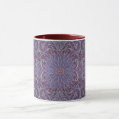 Bohemian floral arabesque muster "Lavender lotus" Tasse (Zentrum)