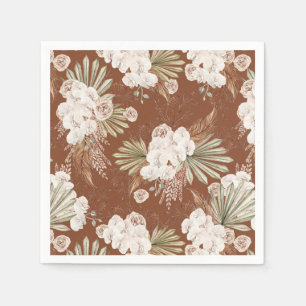 Bohemian Floral & Federn Serviette