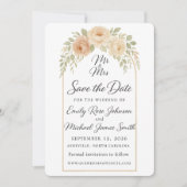 Bohemian Floral Save The Date (Vorderseite)
