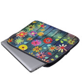 Bohemian Flowers Colorful Laptopschutzhülle (Vorne Knopf)