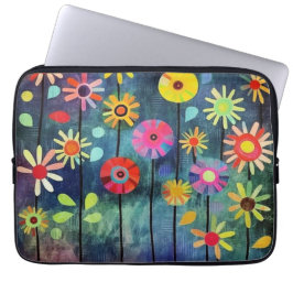 Bohemian Flowers Colorful Laptopschutzhülle