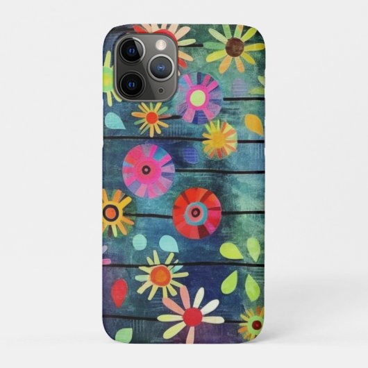 Bohemian Flowers Farbige Case-Mate iPhone Hülle (Rückseite)
