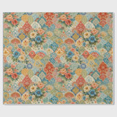 Bohemian Garden Mosaik Geschenkpapier (Flach)