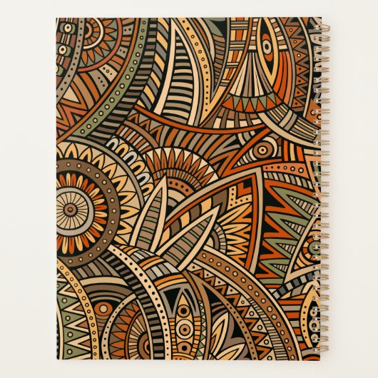 Bohemian Geometric Design Planer (Rückseite)