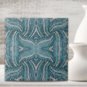 Bohemian Girly Chic Silver Grey Turquoise Fliese