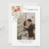 Bohemian Hochzeit Danke Vorlage (Rückseite)