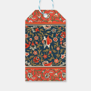 Bohemian Indisch-Persisches Blumenmuster Vintage R Geschenkanhänger