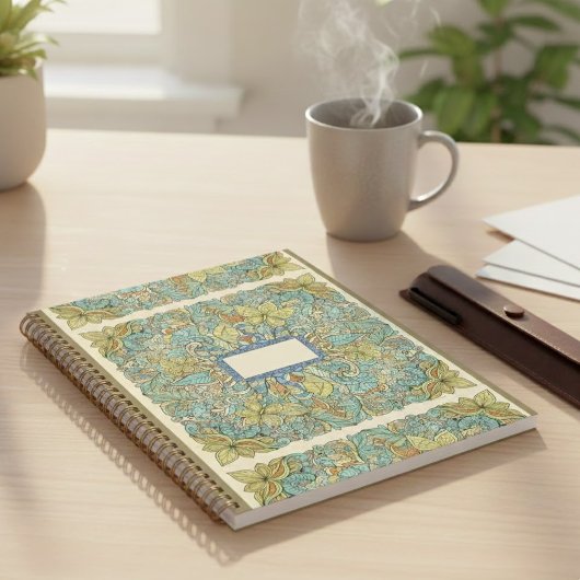 Bohemian Intricate Mandala & Butterfly Hardcover  Notizblock