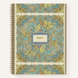Bohemian Intricate Mandala & Schmetterling Hardcov Notizblock
