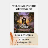 Bohemian Lace Dream Pattern Wedding Acrylschild (Vorderseite)