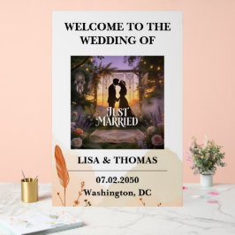 Bohemian Lace Dream Pattern Wedding Acrylschild