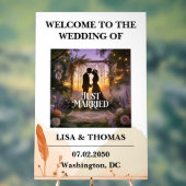 Bohemian Lace Dream Pattern Wedding Acrylschild (Neutral)