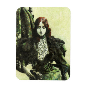 Bohemian Lady Vampir Flexible Magnet