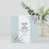 BOHEMIAN Leaf Tribal SAVE THE DATE (Stehend Vorderseite)