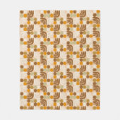 Bohemian Light Brown Fleecedecke (Vorderseite)
