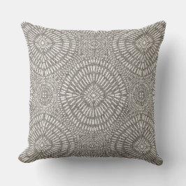 Bohemian light taupe pattern kissen