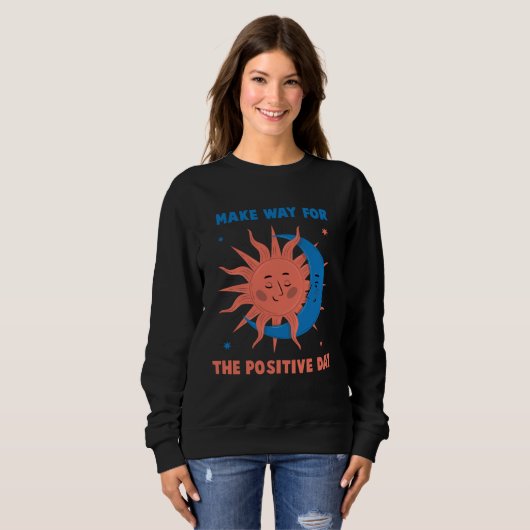 Bohemian Make Way For Positivity Reggae Hippy Sweatshirt (Vorne ganz)