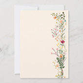 Bohemian meadow wildflowers spring graduation ankündigung (Rückseite)