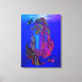 Bohemian Mermaid Canvas Wall Art Leinwanddruck (Vorderseite)