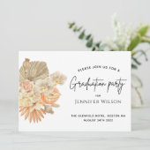 Bohemian Pampas Abiturparty Save The Date (Stehend Vorderseite)