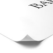 Bohemian Pastel Rainbow Baby Shower for a Girl Poster (Ecke)