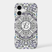 Bohemian-Rhapsodie kompliziertes florales Monogram