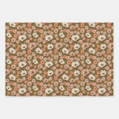 Bohemian romantic floral wedding shower geschenkpapier set (Vorderseite)